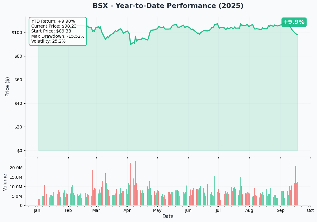 BSX YTD Chart
