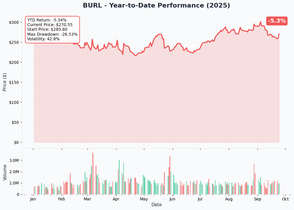 BURL YTD Performance