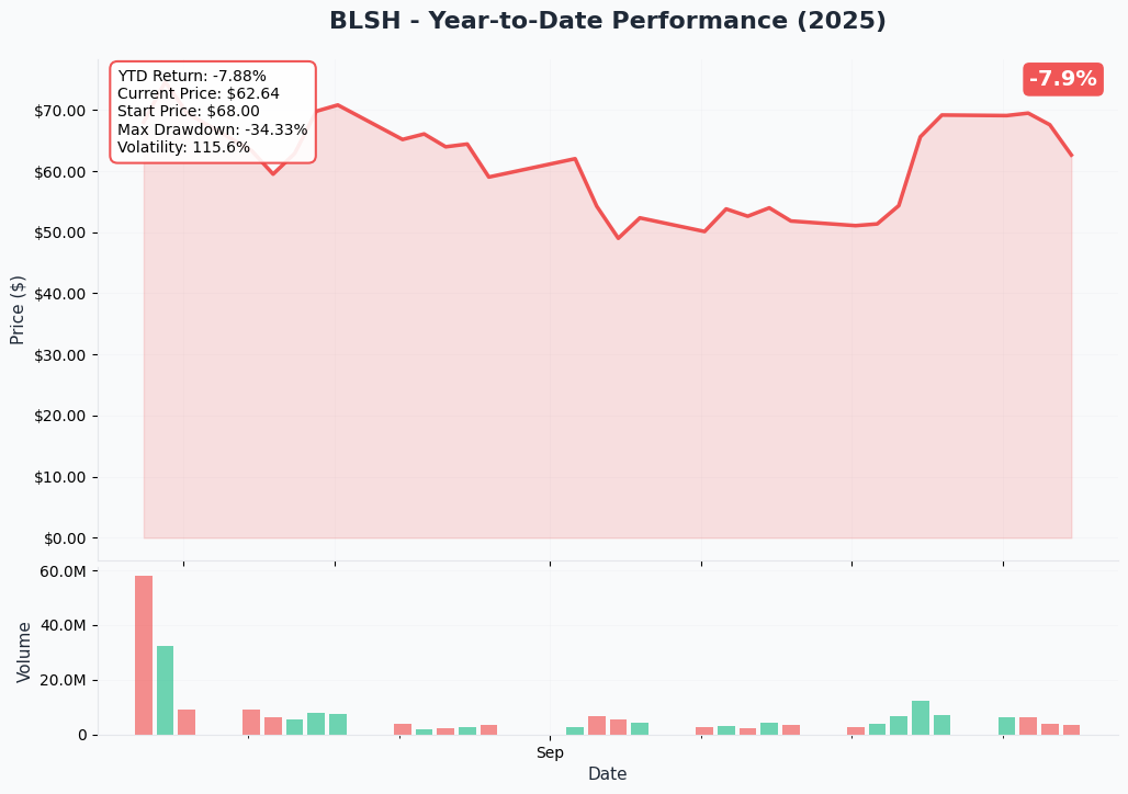BLSH YTD Performance