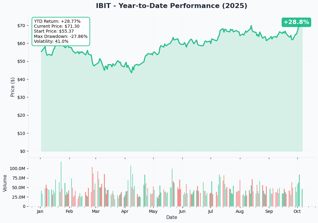 IBIT YTD Performance