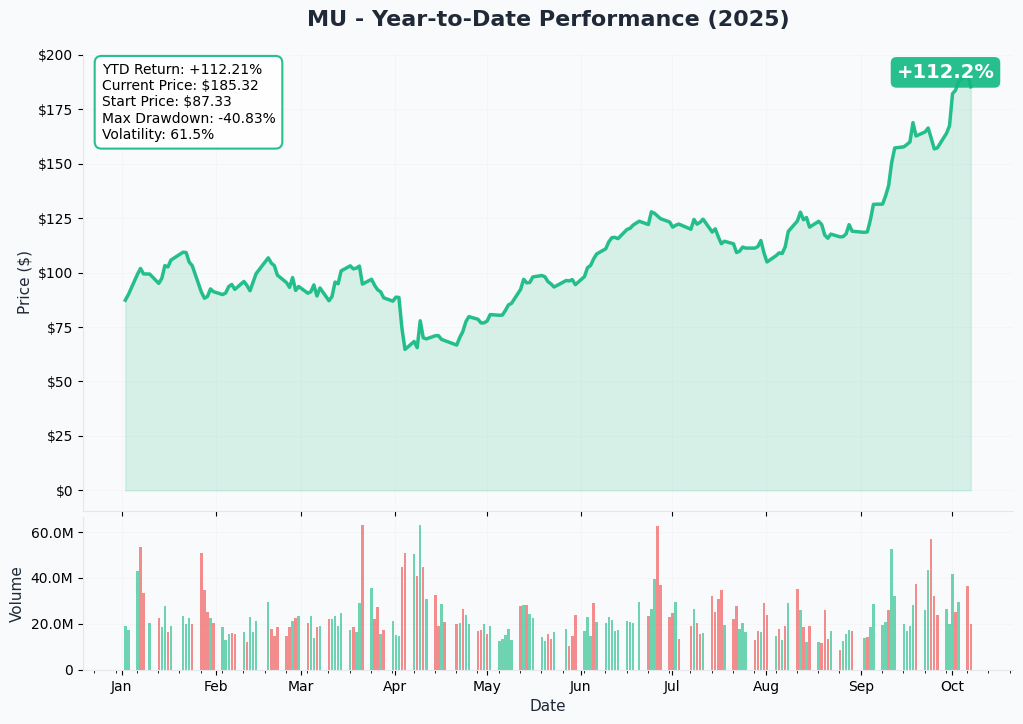 MU YTD Performance