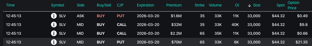 SLV Option Tape Screenshot