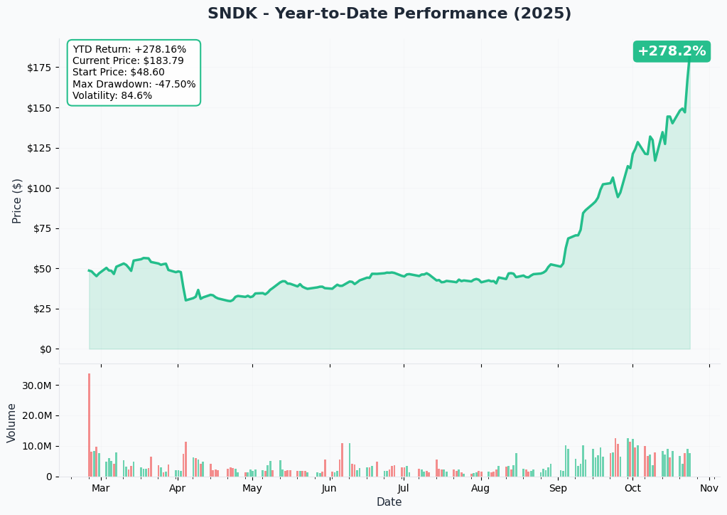 SNDK YTD Performance
