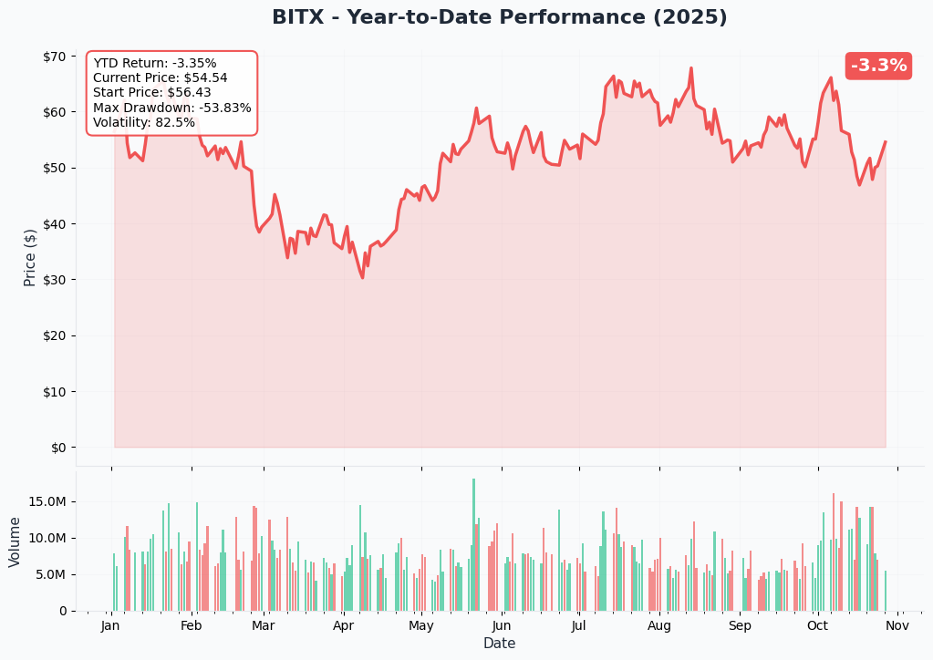 BITX YTD Performance