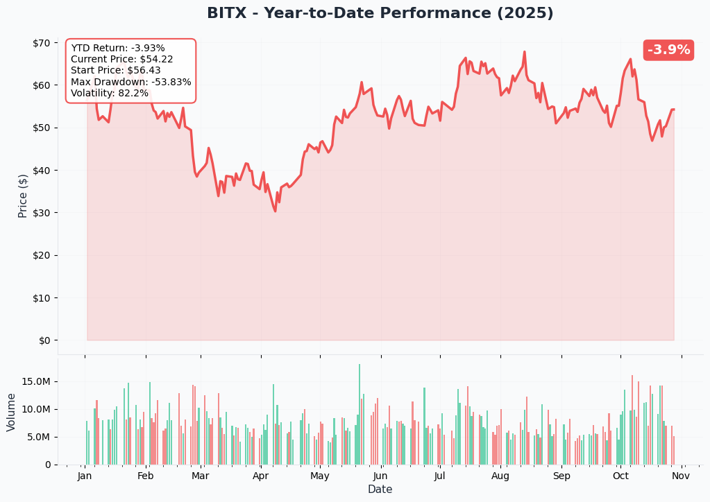 BITX YTD Performance