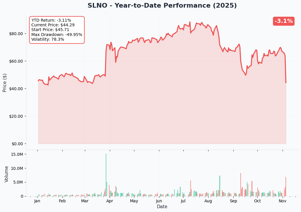 SLNO YTD Performance