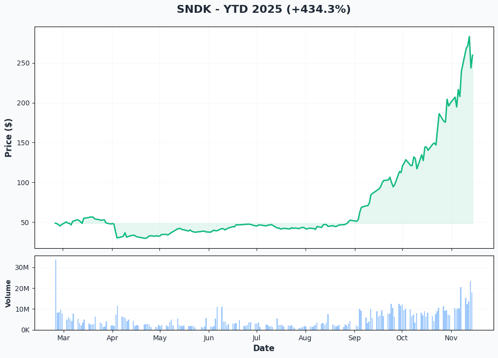SNDK YTD Performance