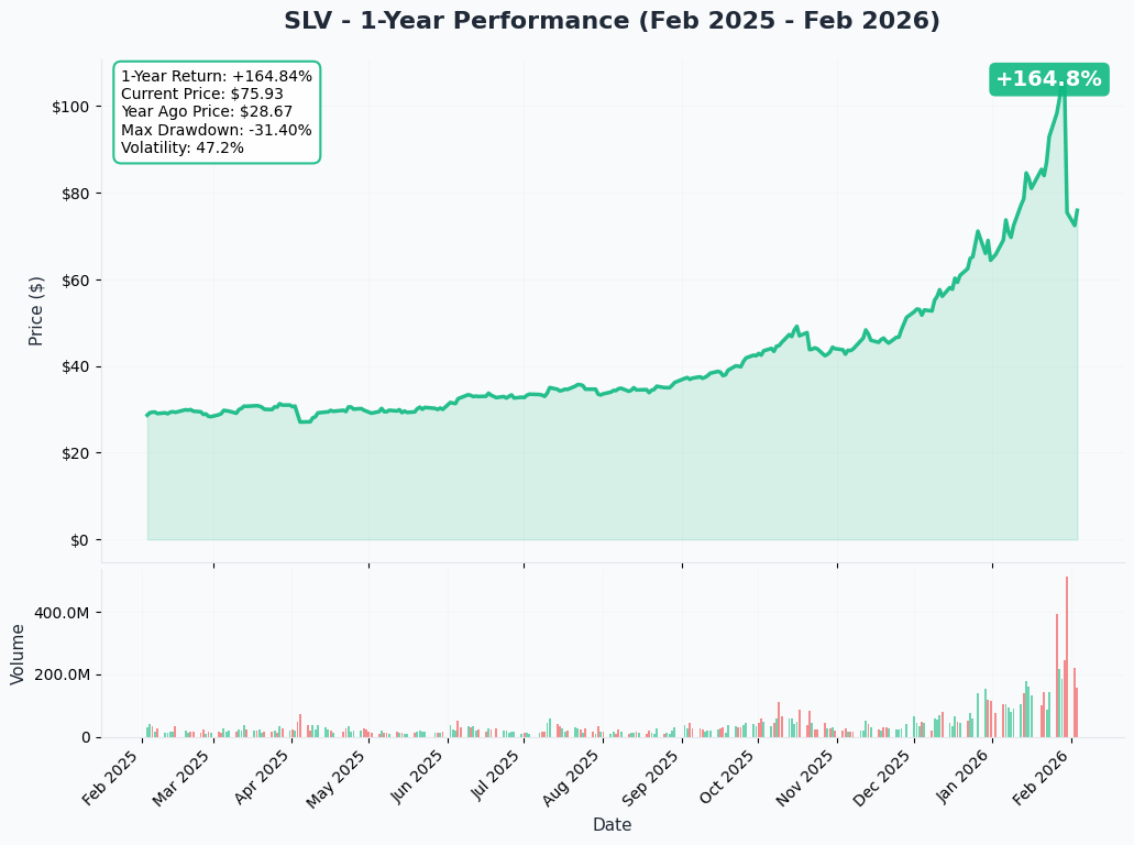 SLV YTD Chart