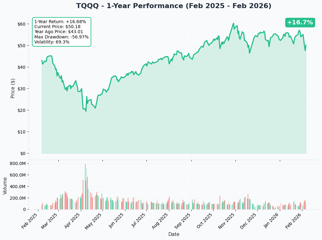 TQQQ YTD Performance