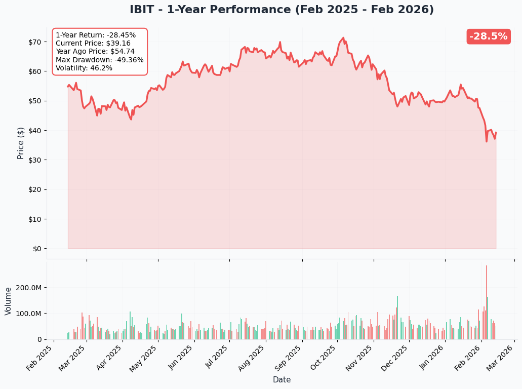 IBIT YTD Performance