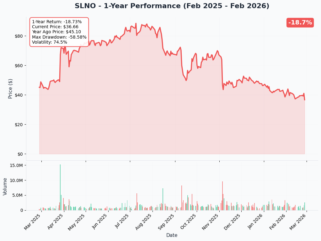 SLNO YTD Chart