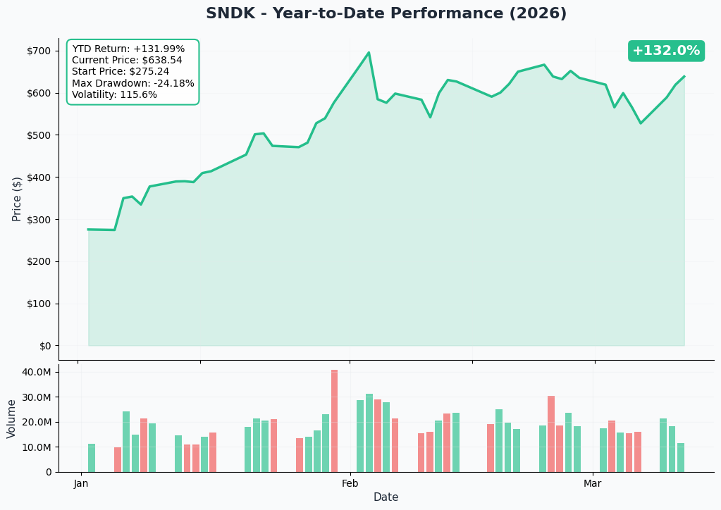 SNDK YTD Performance