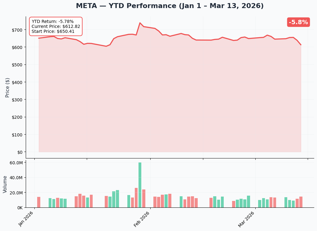 META YTD Chart