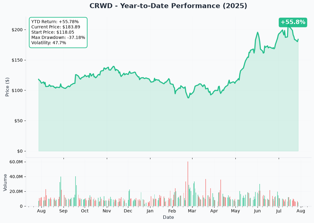 CRWD YTD Chart