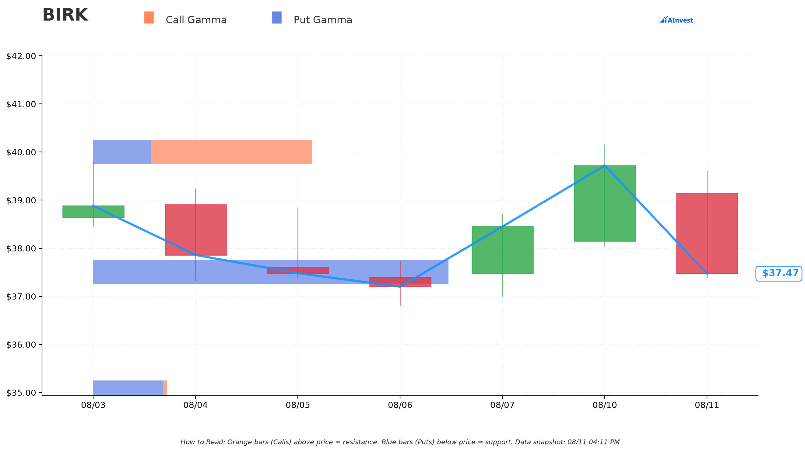 BIRK Gamma Support & Resistance