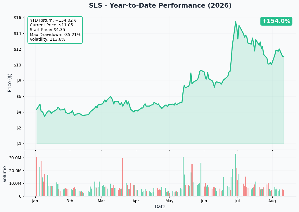 SLS 1-Year Performance